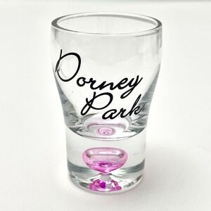 Dorney Park‎ And Wild Water Kingdom Souvenir Shot Glass Pink Bubble